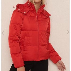 ⚡️2/$30⚡️ Garage Warm Red Puffer Winter Coat